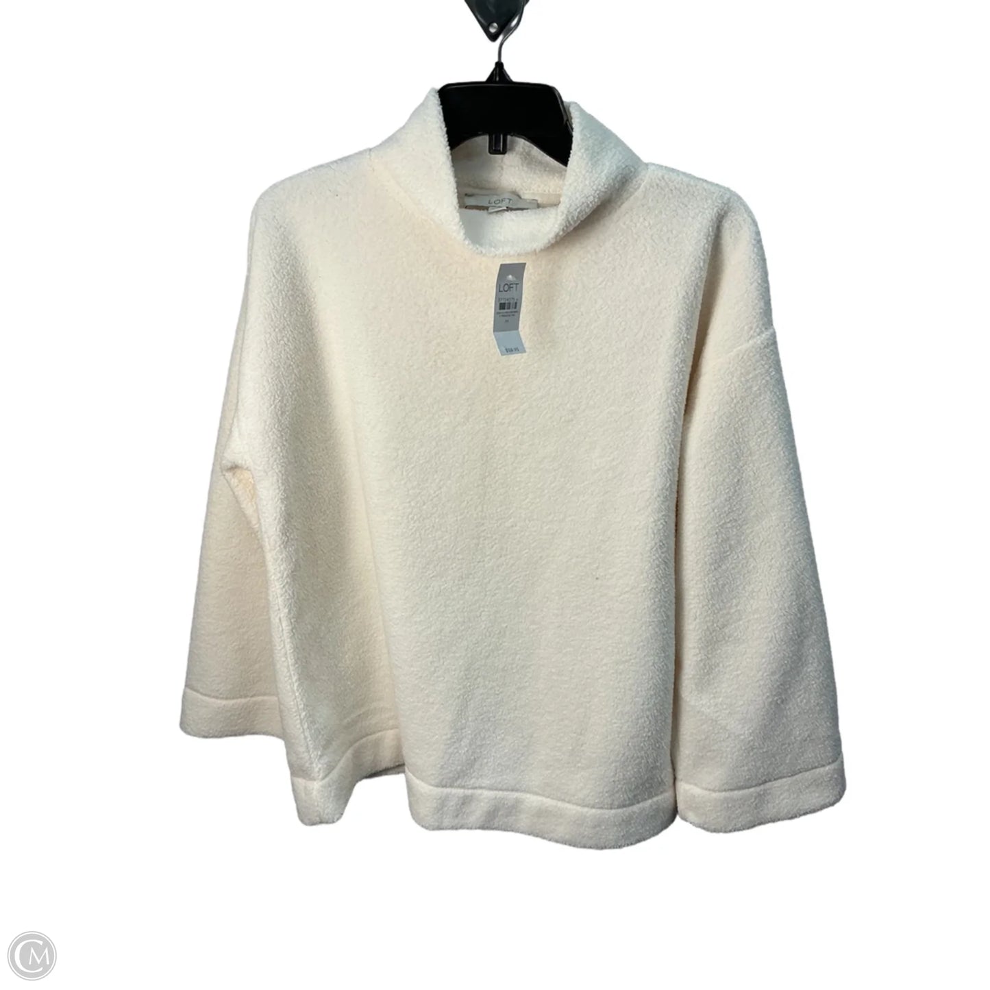 Top Long Sleeve By Loft In Cream, Size: M