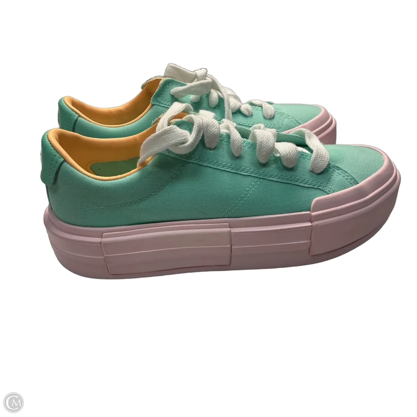 Shoes Flats By Converse In Green & Pink, Size: 10