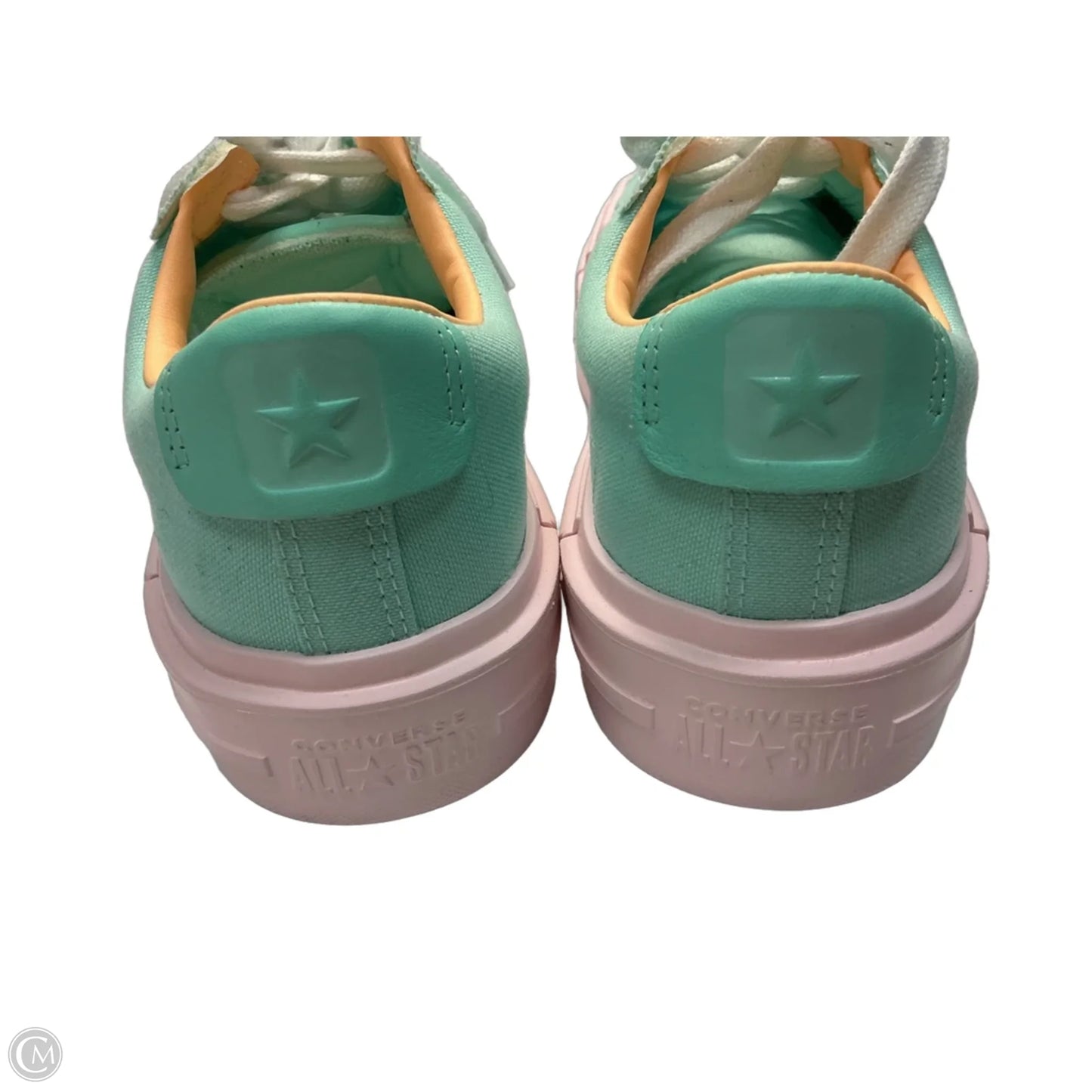 Shoes Flats By Converse In Green & Pink, Size: 10