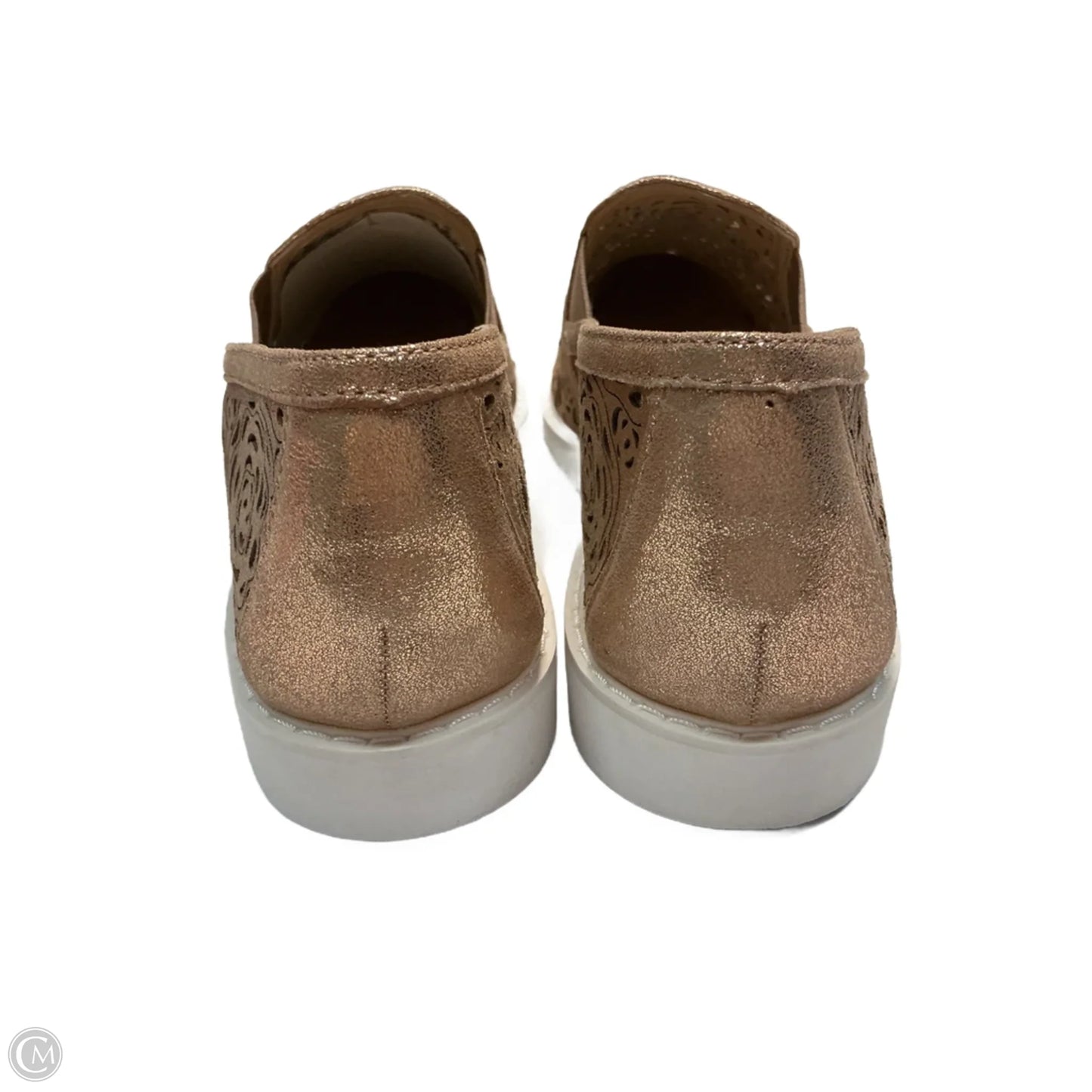 Shoes Designer By Karl Lagerfeld In Gold, Size: 10