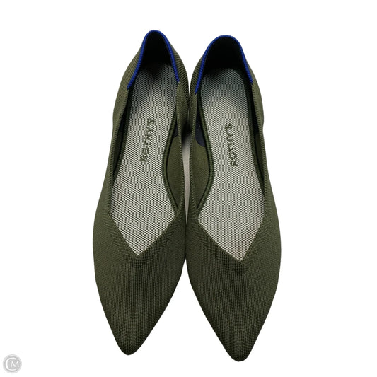 Shoes Flats By Rothys In Green, Size: 11.5