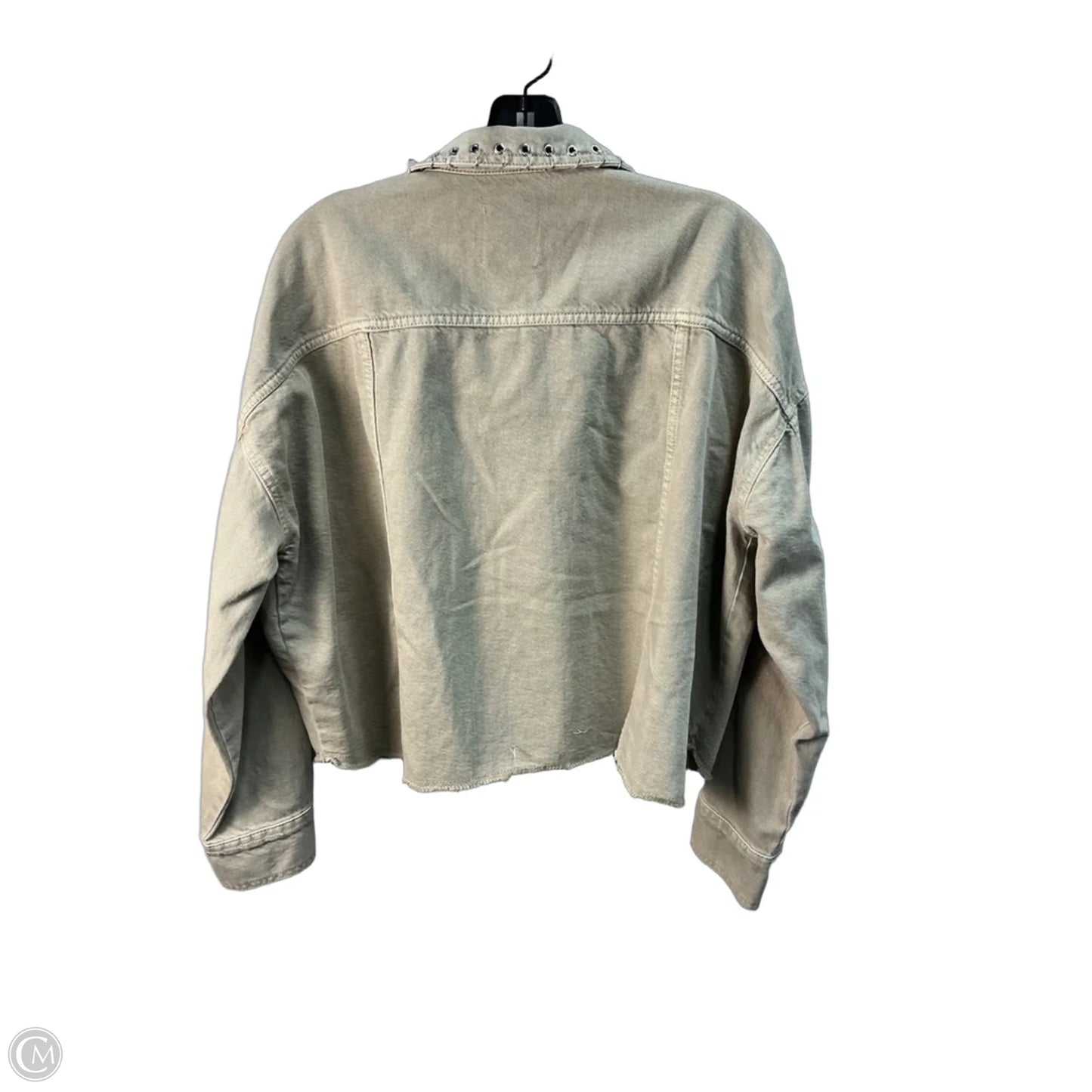 Jacket Denim By Zara In Beige, Size: M