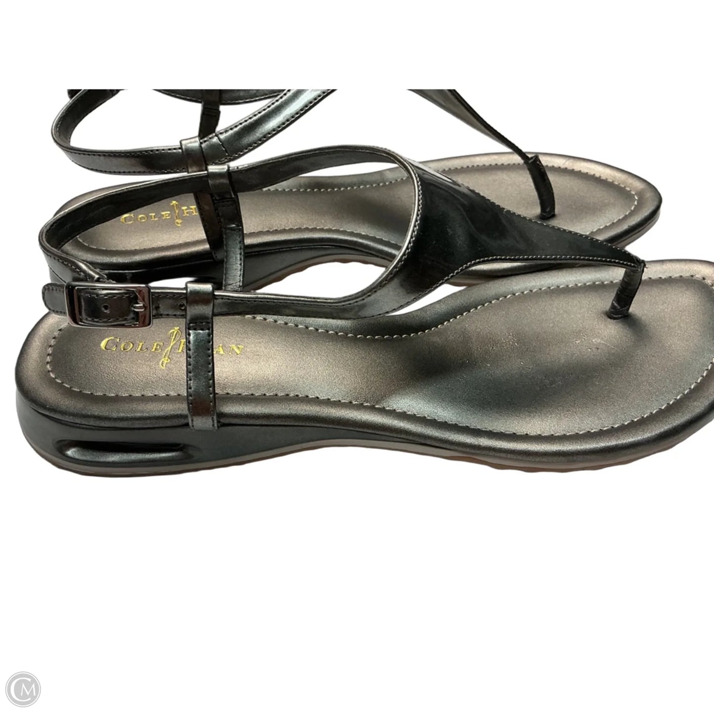 Sandals Flats By Cole-haan In Silver, Size: 8