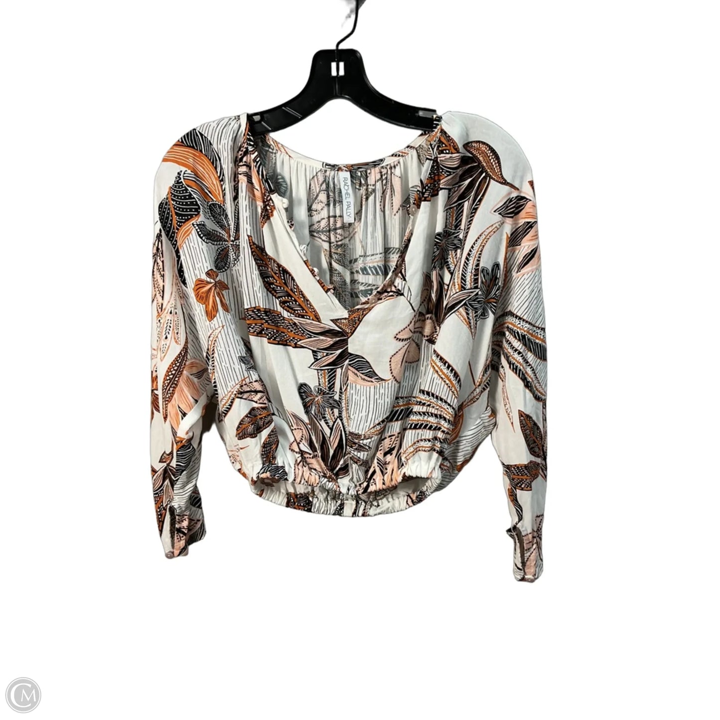 Top Long Sleeve By Rachel Pally In Floral Print, Size: S