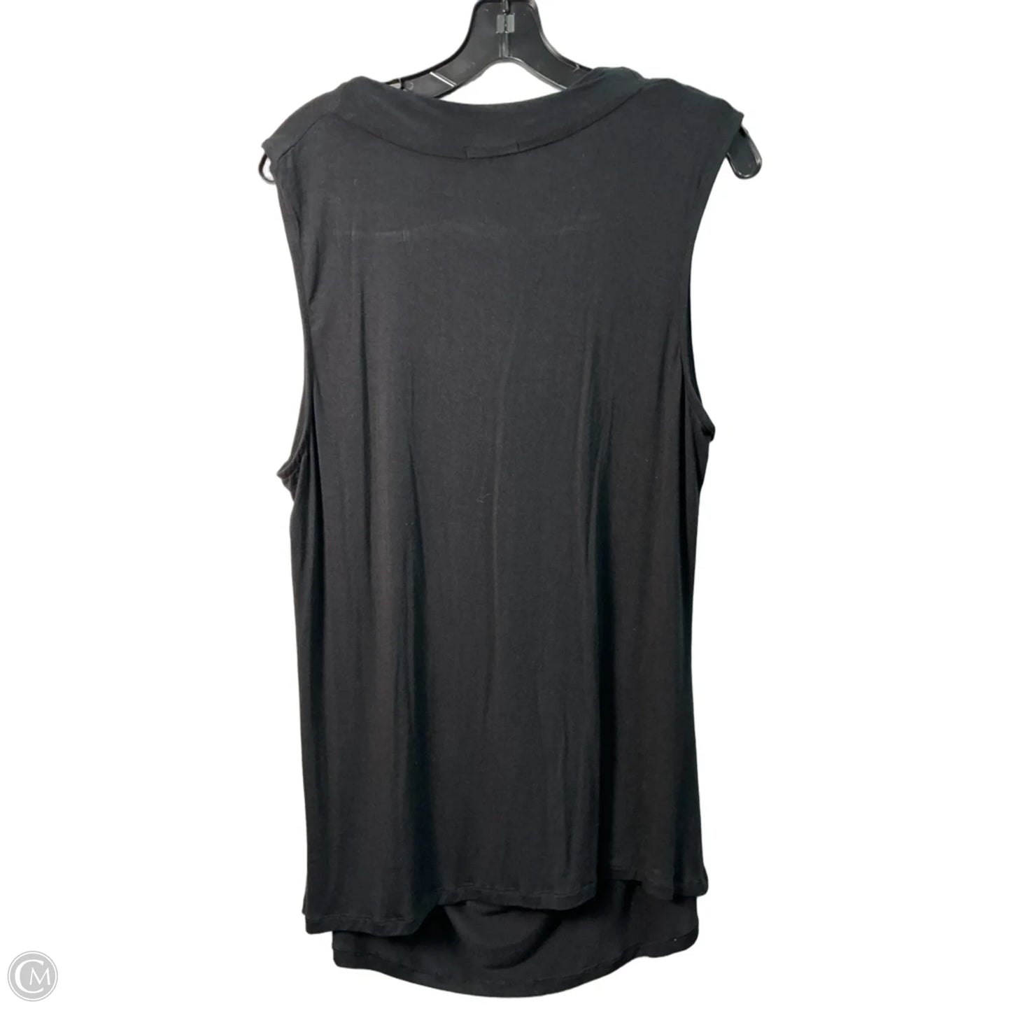 Top Sleeveless By Halogen In Black, Size: Xl
