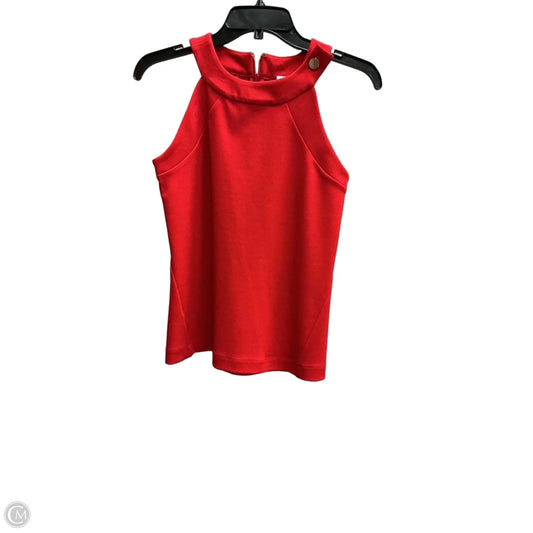 Top Sleeveless By Ann Taylor In Red, Size: Xs