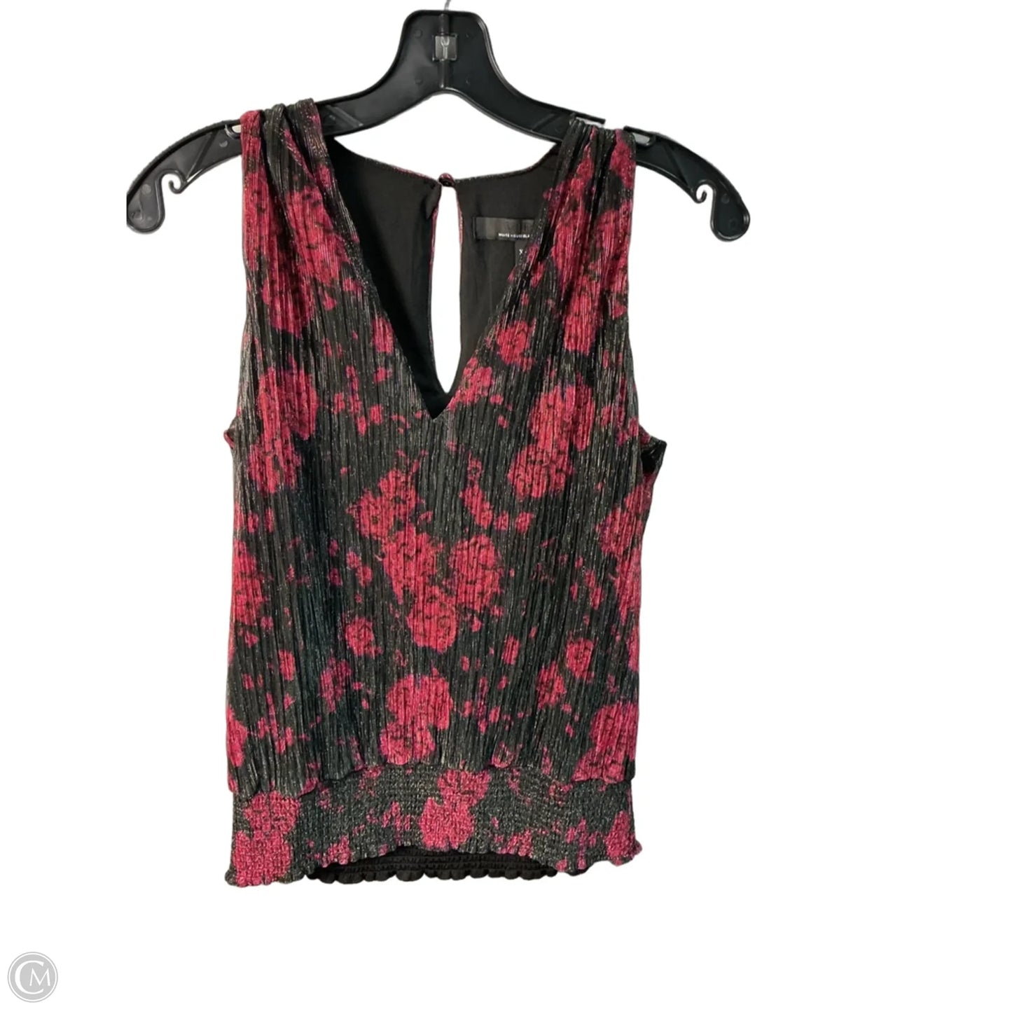 Top Sleeveless By White House Black Market In Black & Pink, Size: Xxs