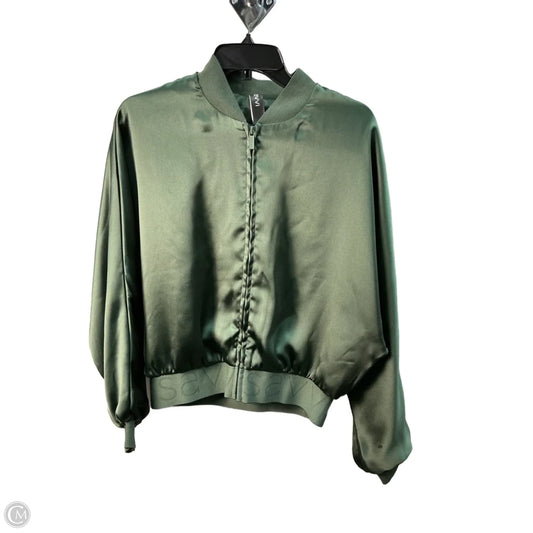 Jacket Shirt By Savvi In Green, Size: S