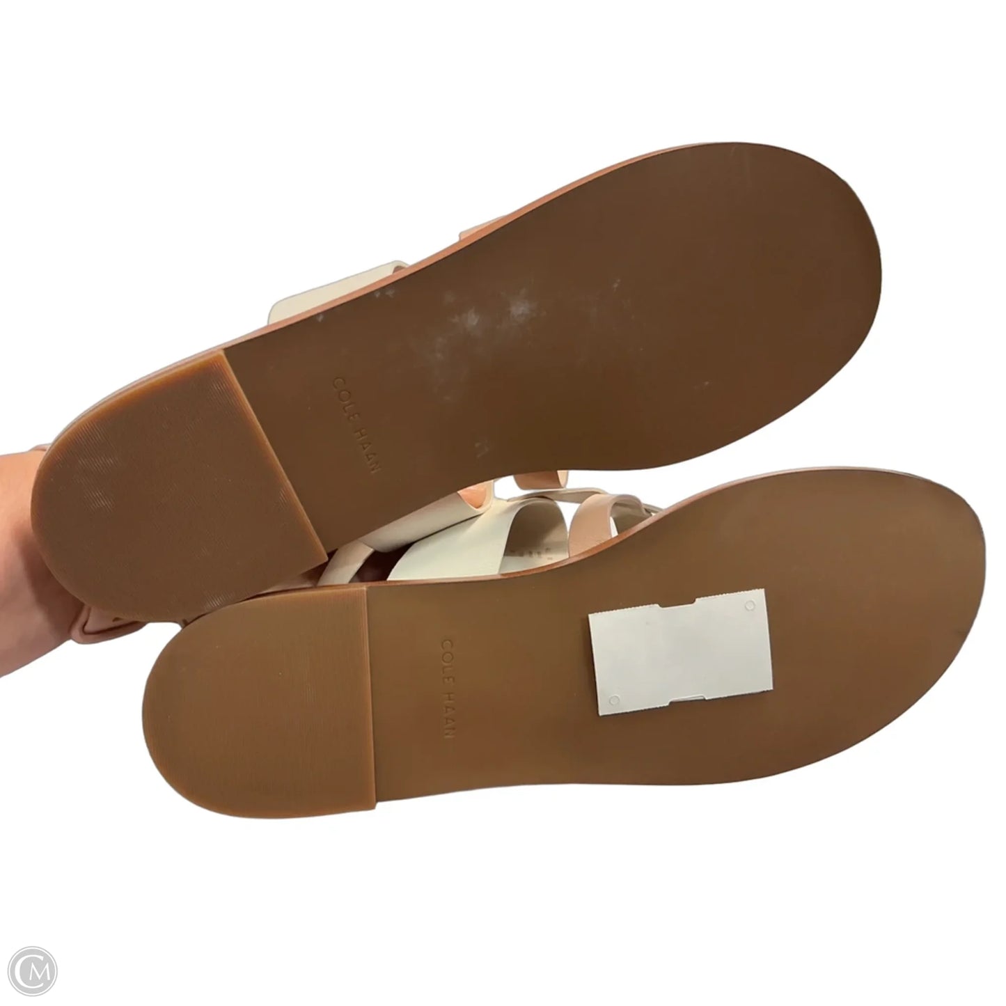 Sandals Flats By Cole-haan In Cream & Pink, Size: 11