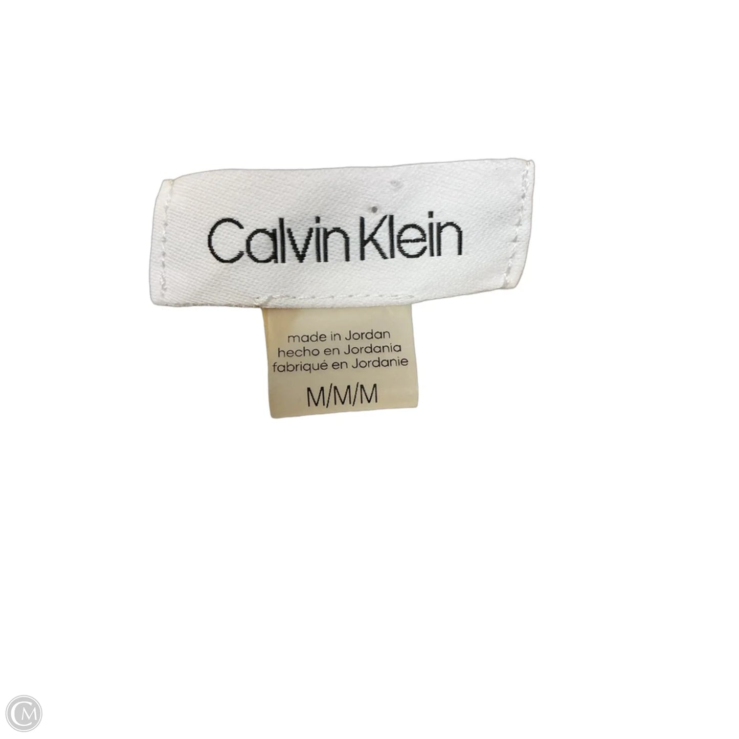 Top Sleeveless By Calvin Klein In Yellow, Size: M