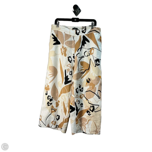 Pants Linen By Tahari In Multi-colored, Size: Xl