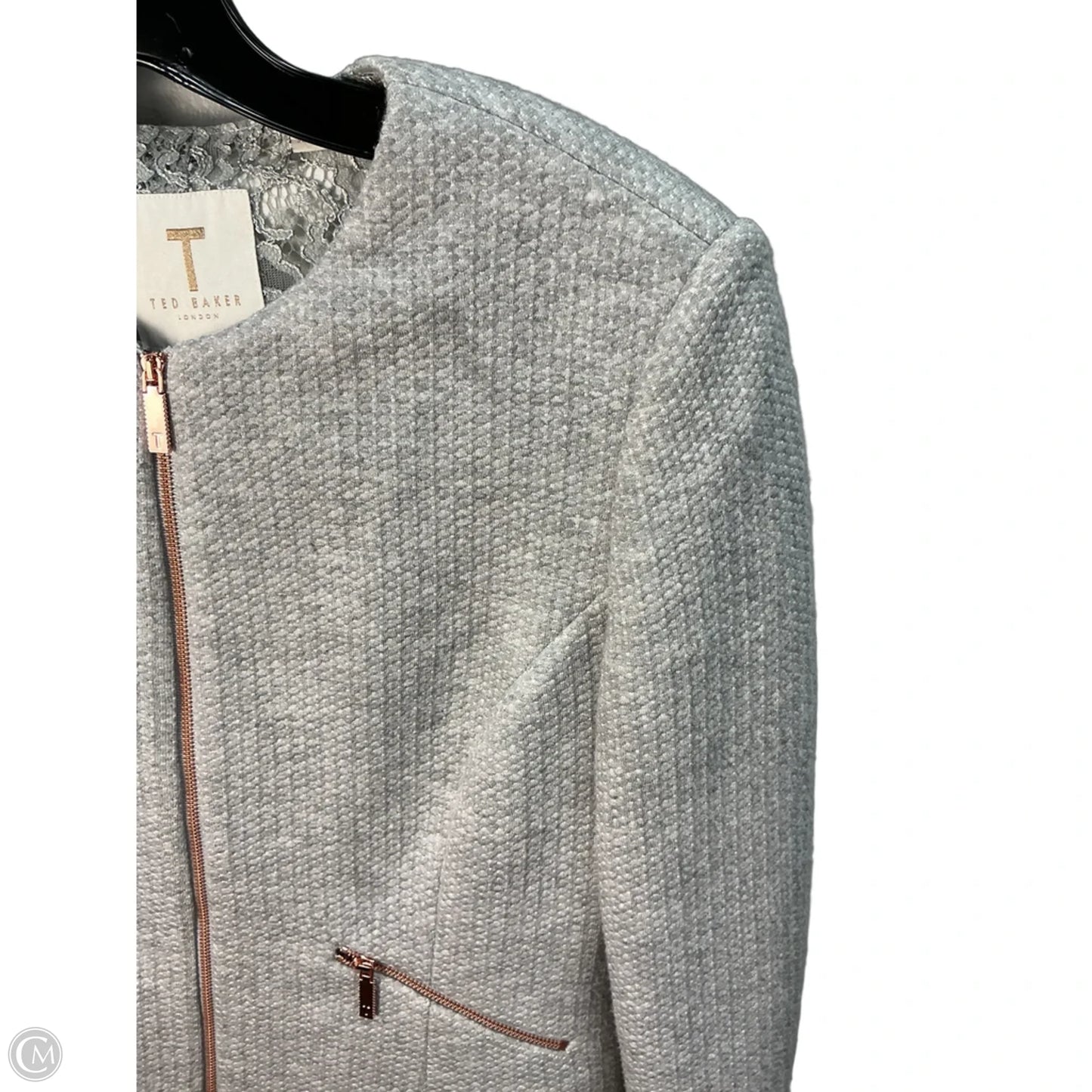 Blazer By Ted Baker In Grey, Size: Xs