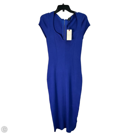 Dress Casual Midi By Ted Baker In Blue, Size: Small