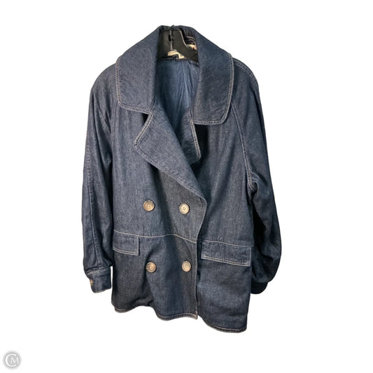 Jacket Denim By Free People In Navy, Size: M