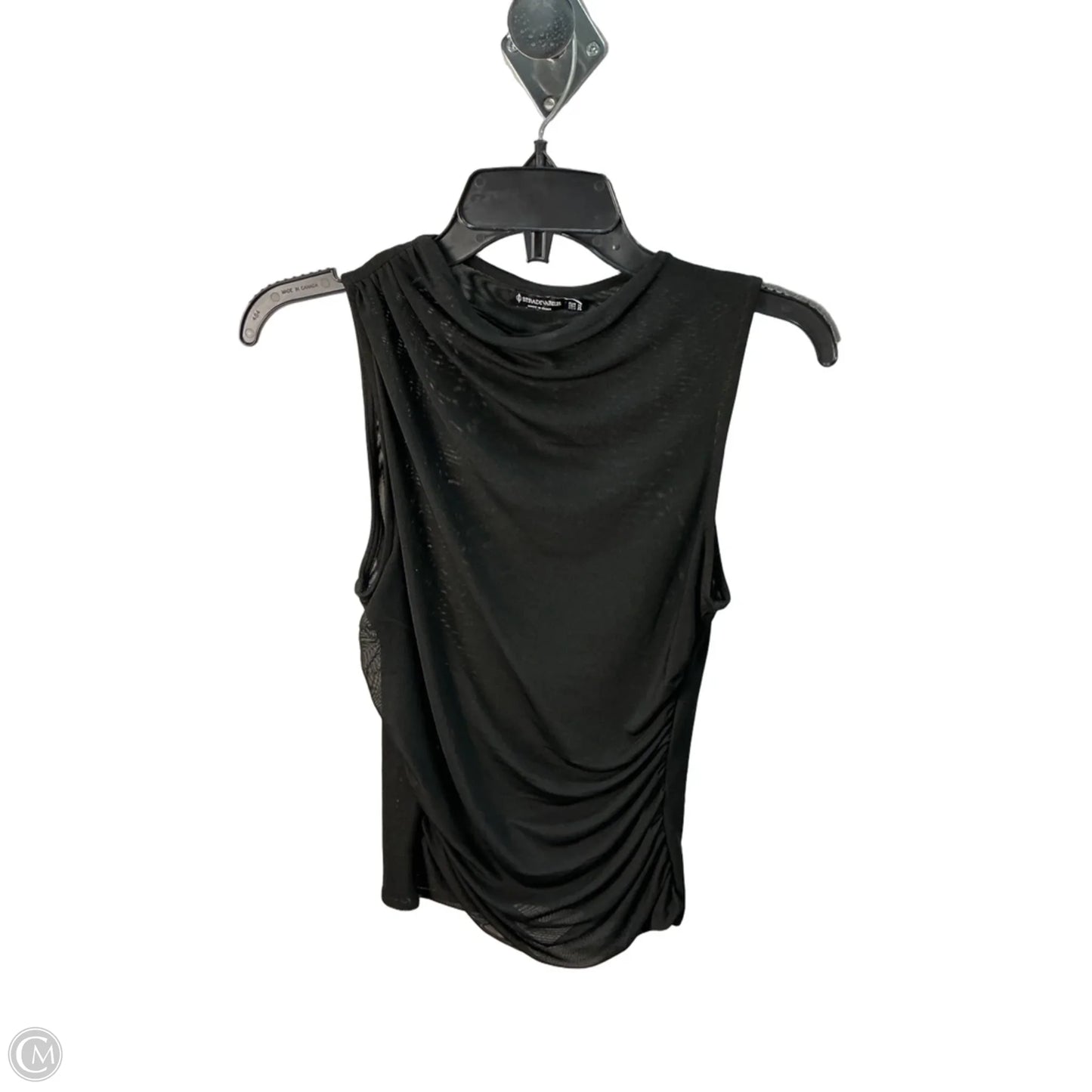 Top Sleeveless By Stradivarius In Black, Size: M