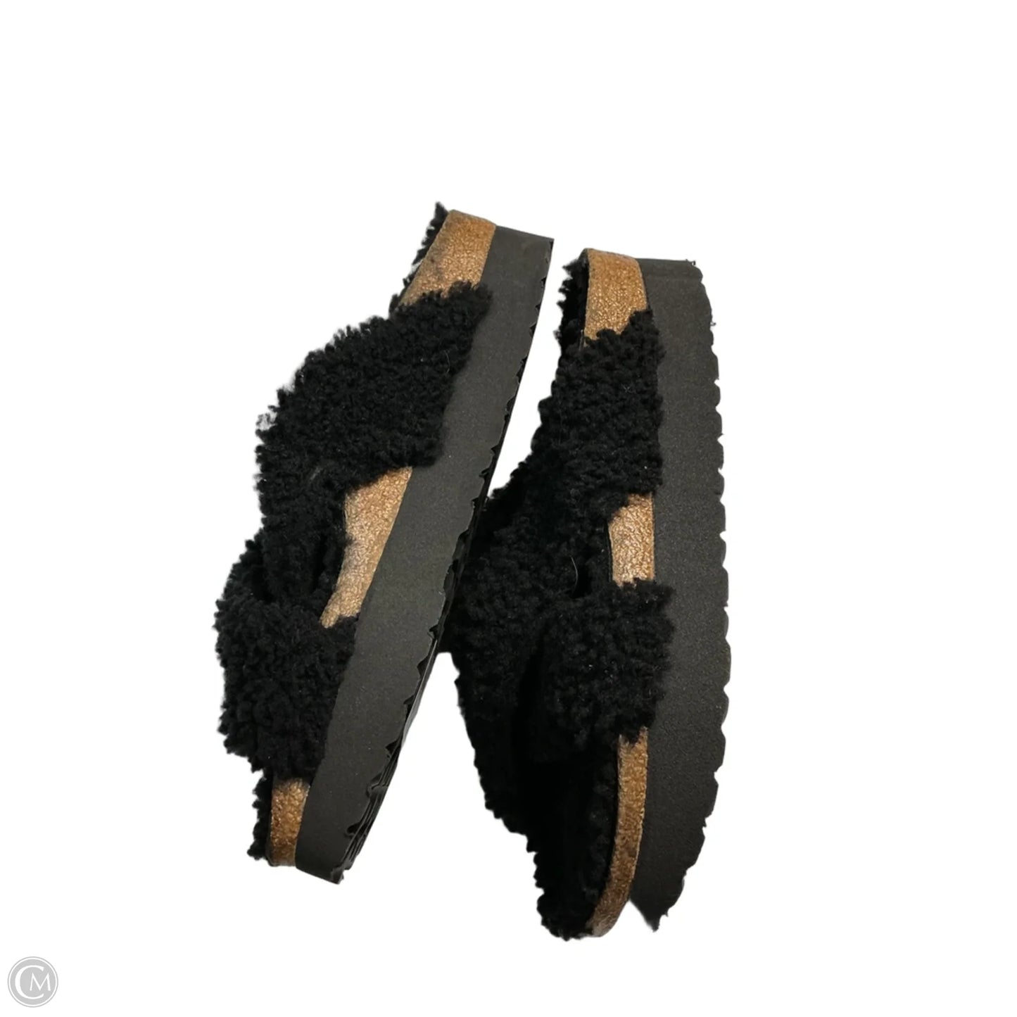 Sandals Flats By Birkenstock In Black, Size: 9