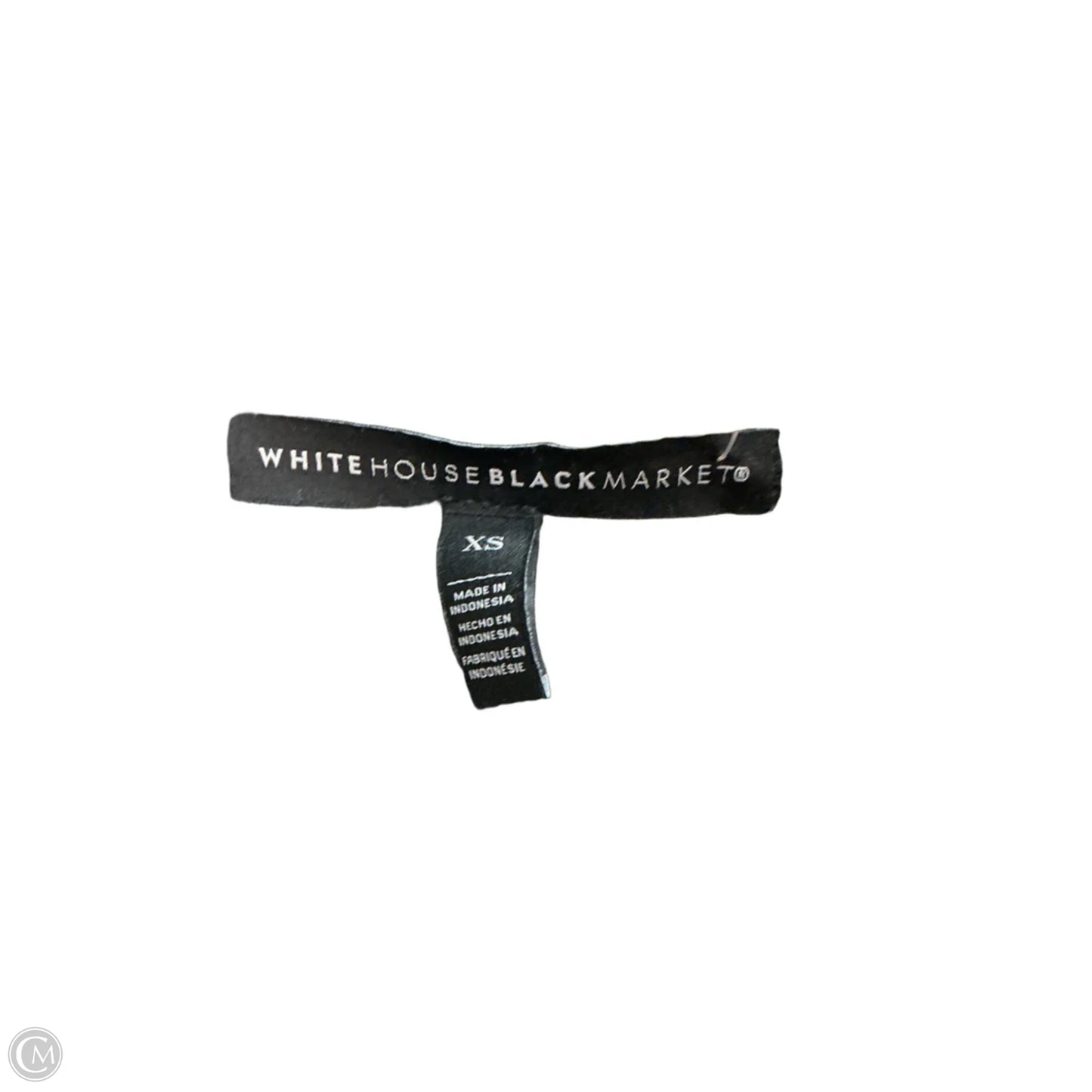Top Short Sleeve By White House Black Market In Black, Size: Xs