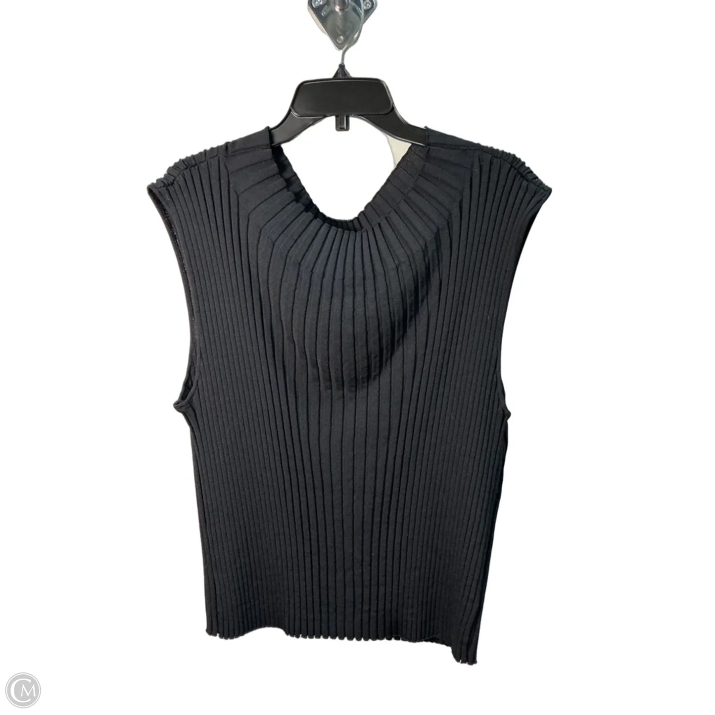 Top Sleeveless By T Tahari In Black, Size: Xl