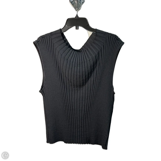 Top Sleeveless By T Tahari In Black, Size: Xl