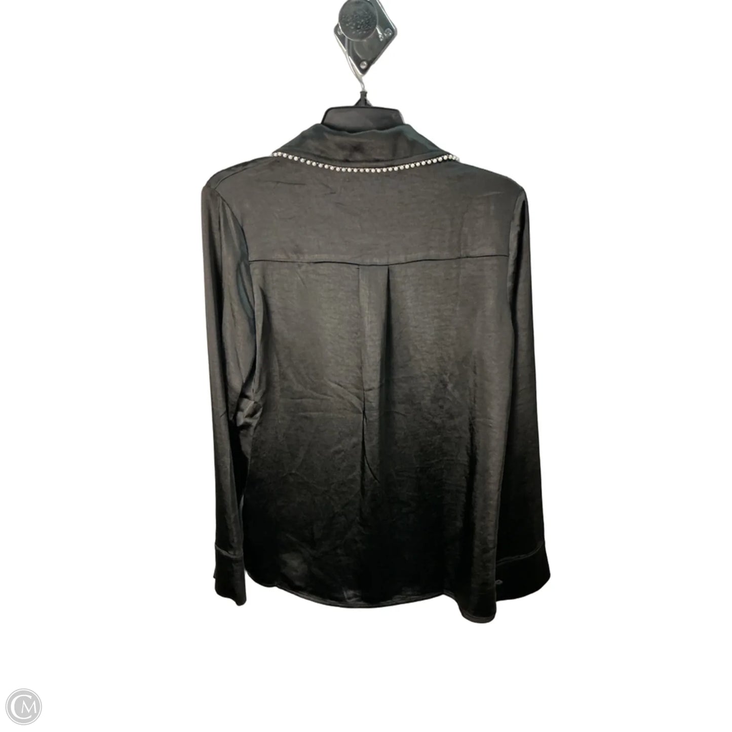 Top Long Sleeve By Kittenish In Black, Size: S