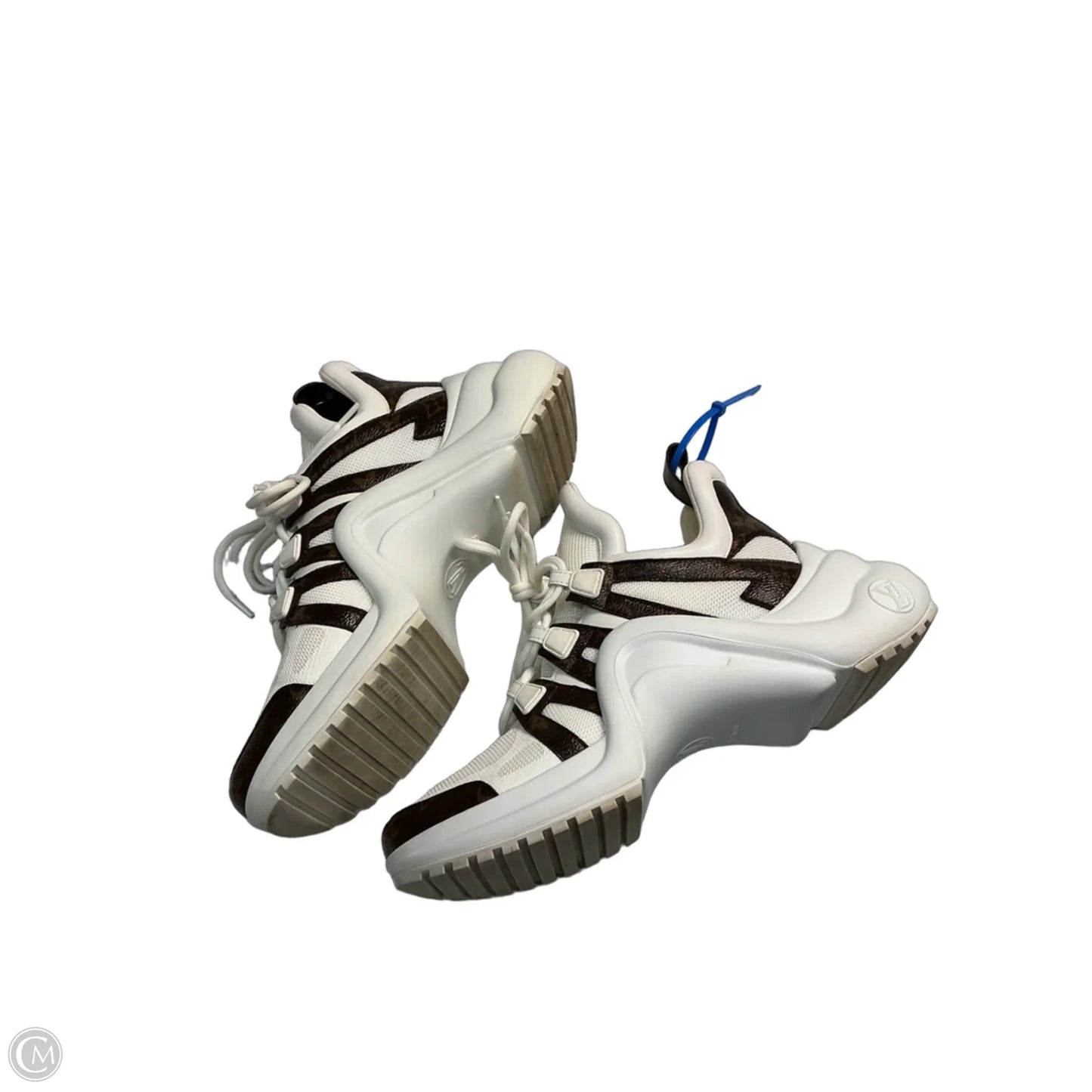 Shoes Luxury Designer By Louis Vuitton In White, Size: 9.5