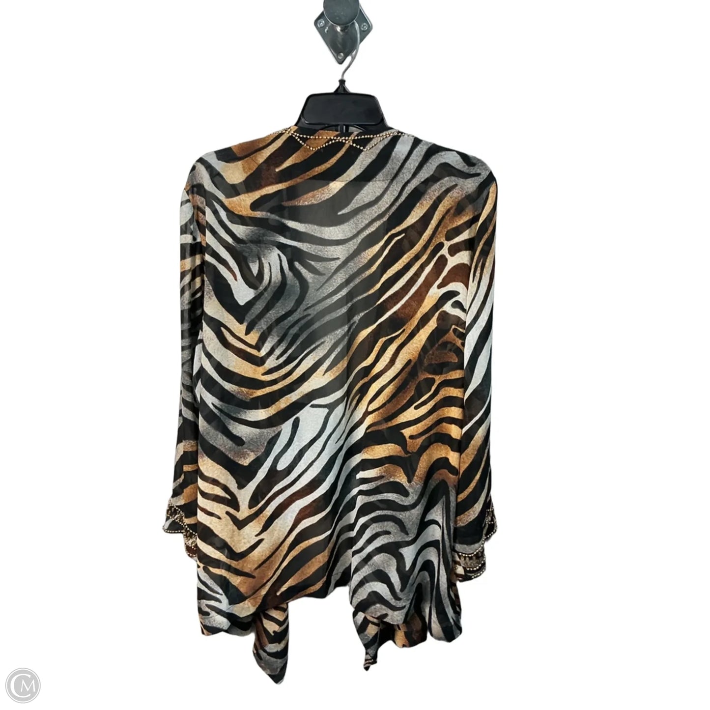 Cardigan By Chicos In Animal Print, Size: 4