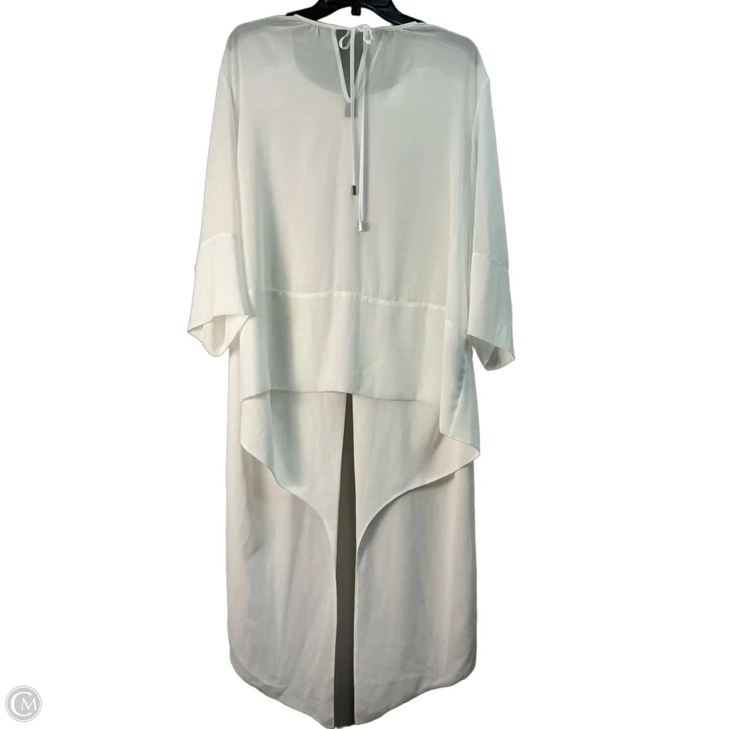 Tunic Long Sleeve By Chicos In White, Size: L