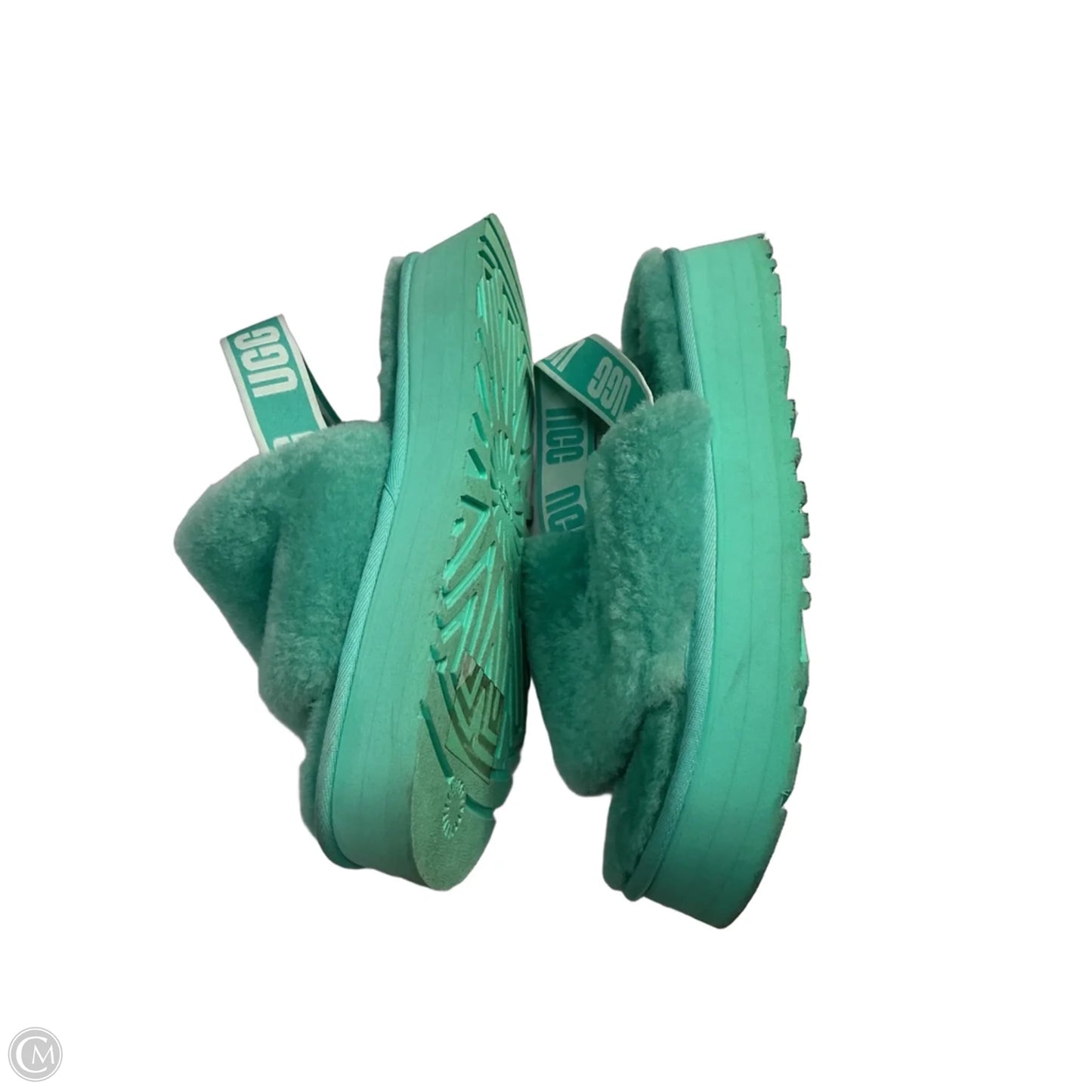 Sandals Designer By Ugg In Green, Size: 11
