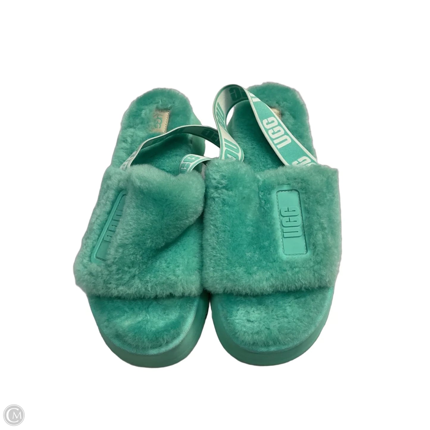 Sandals Designer By Ugg In Green, Size: 11