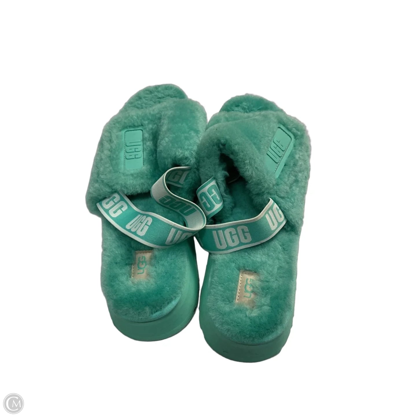 Sandals Designer By Ugg In Green, Size: 11