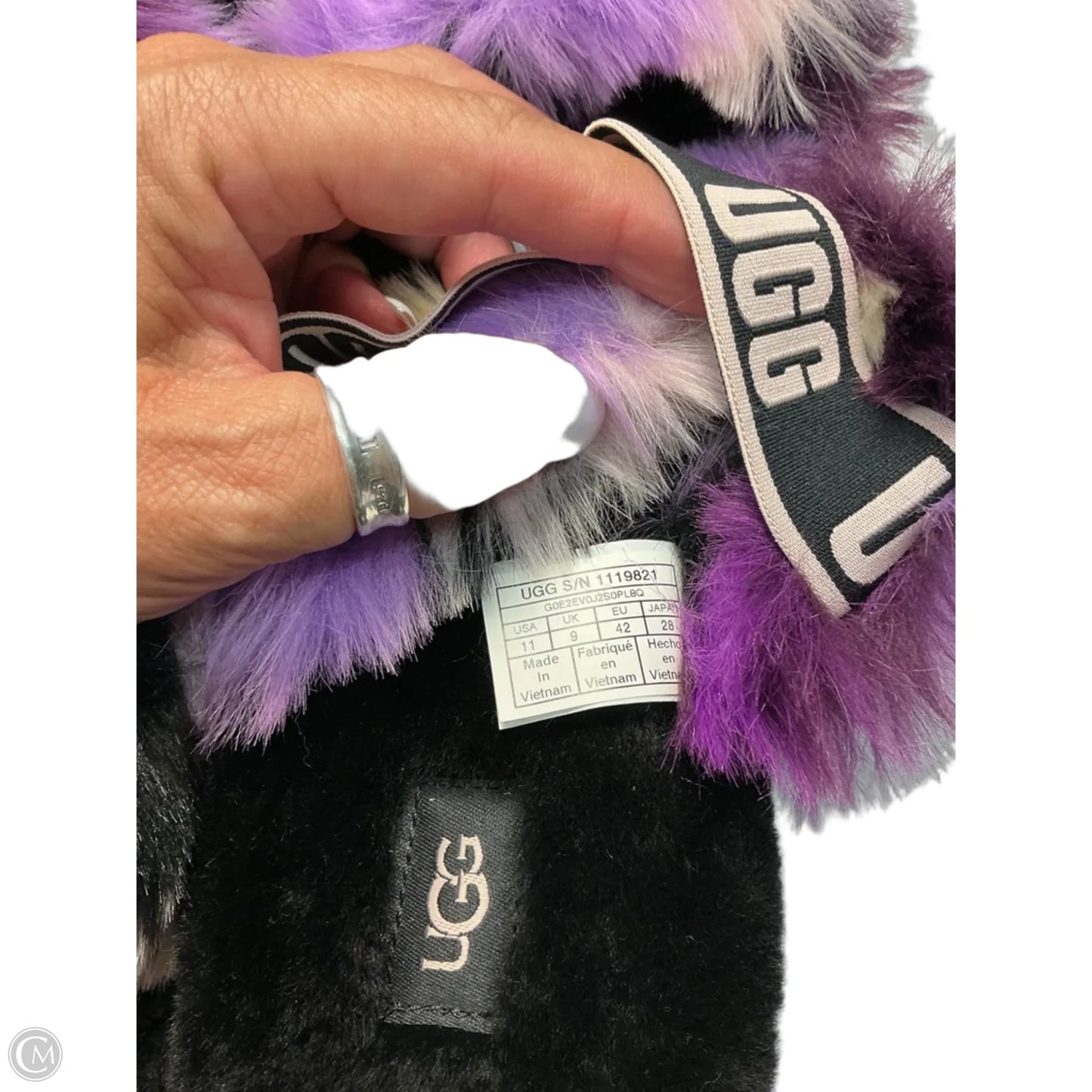 Sandals Designer By Ugg In Purple, Size: 11