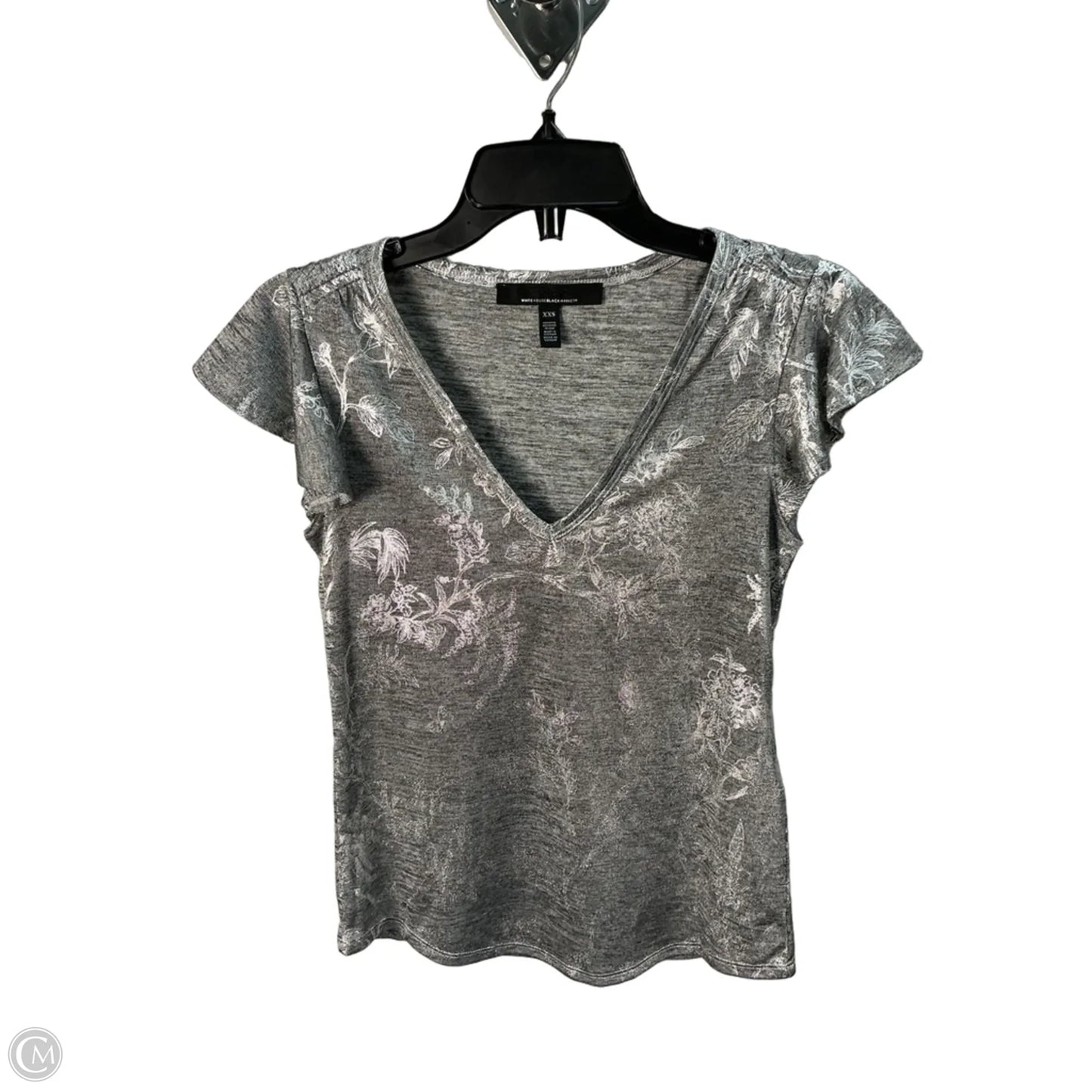 Top Sleeveless By White House Black Market In Silver, Size: Xs