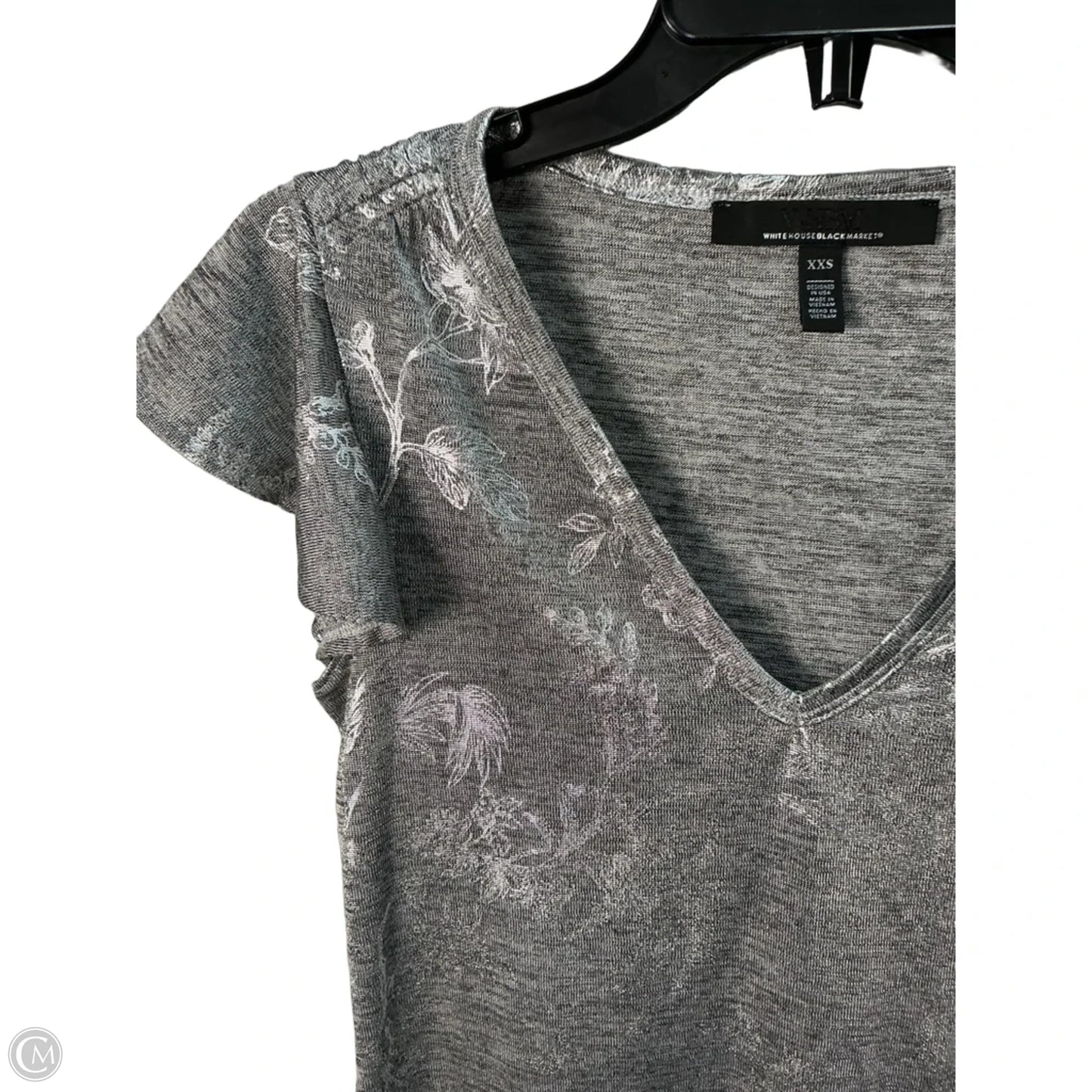 Top Sleeveless By White House Black Market In Silver, Size: Xs