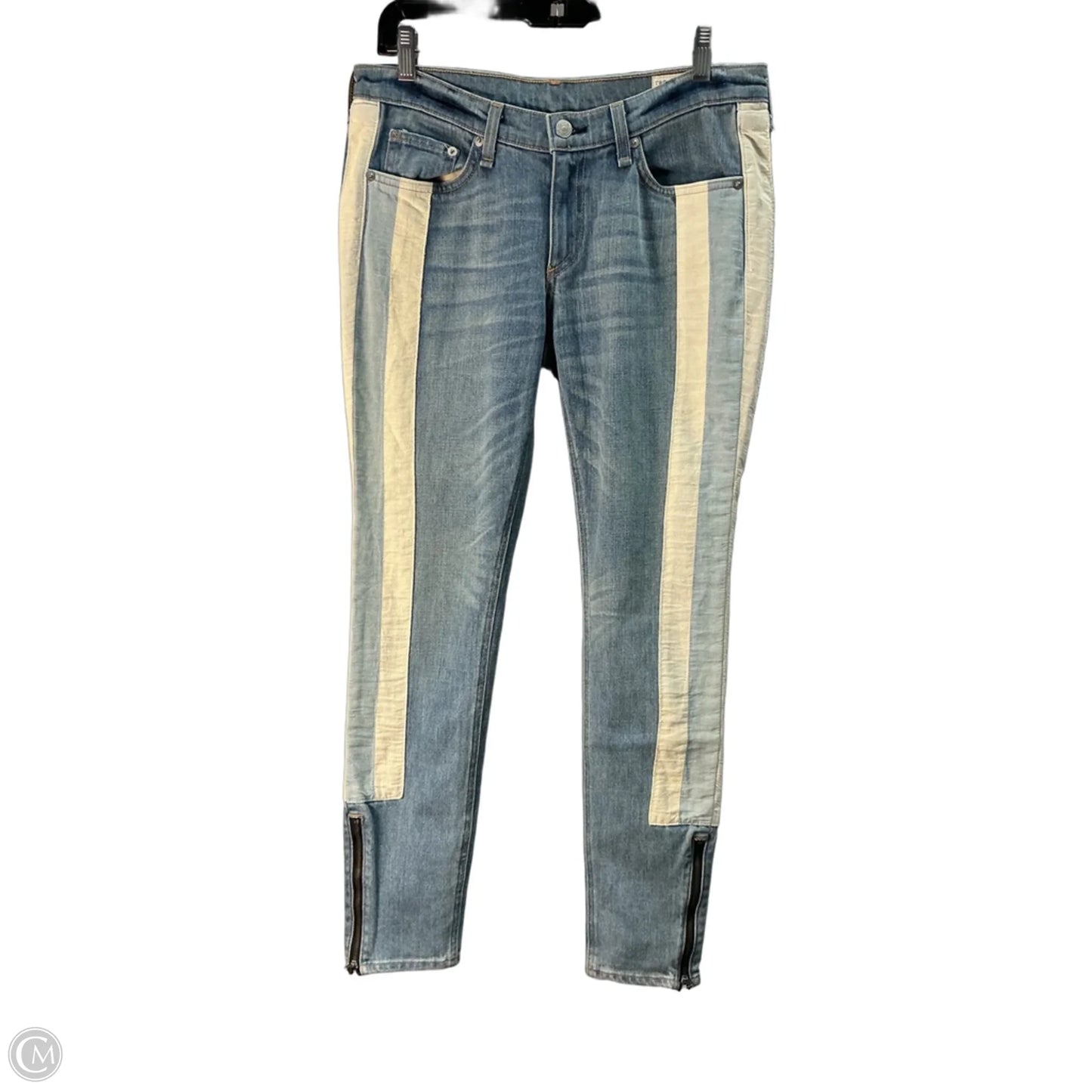 Jeans Skinny By Rag And Bone In Blue Denim, Size: 6