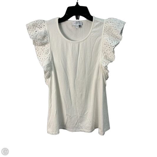 Top Sleeveless By Evereve In White, Size: Xl