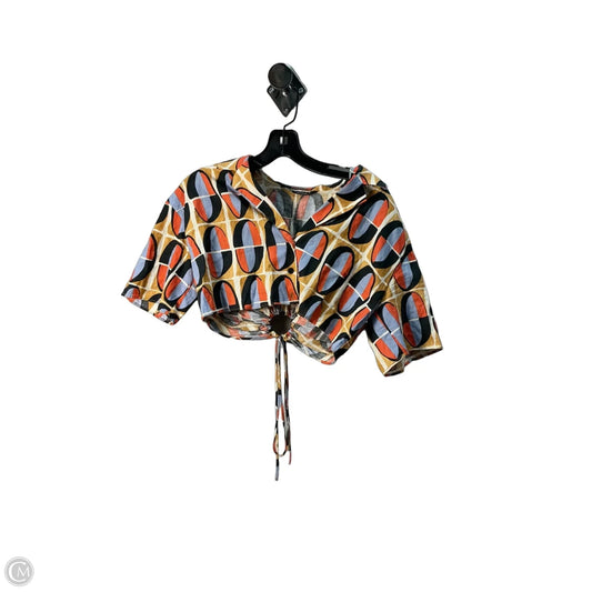 Top Short Sleeve By Zara In Orange, Size: Xs