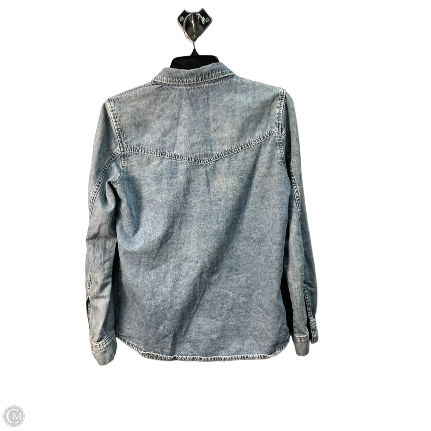 Jacket Denim By Mng In Blue Denim, Size: 4