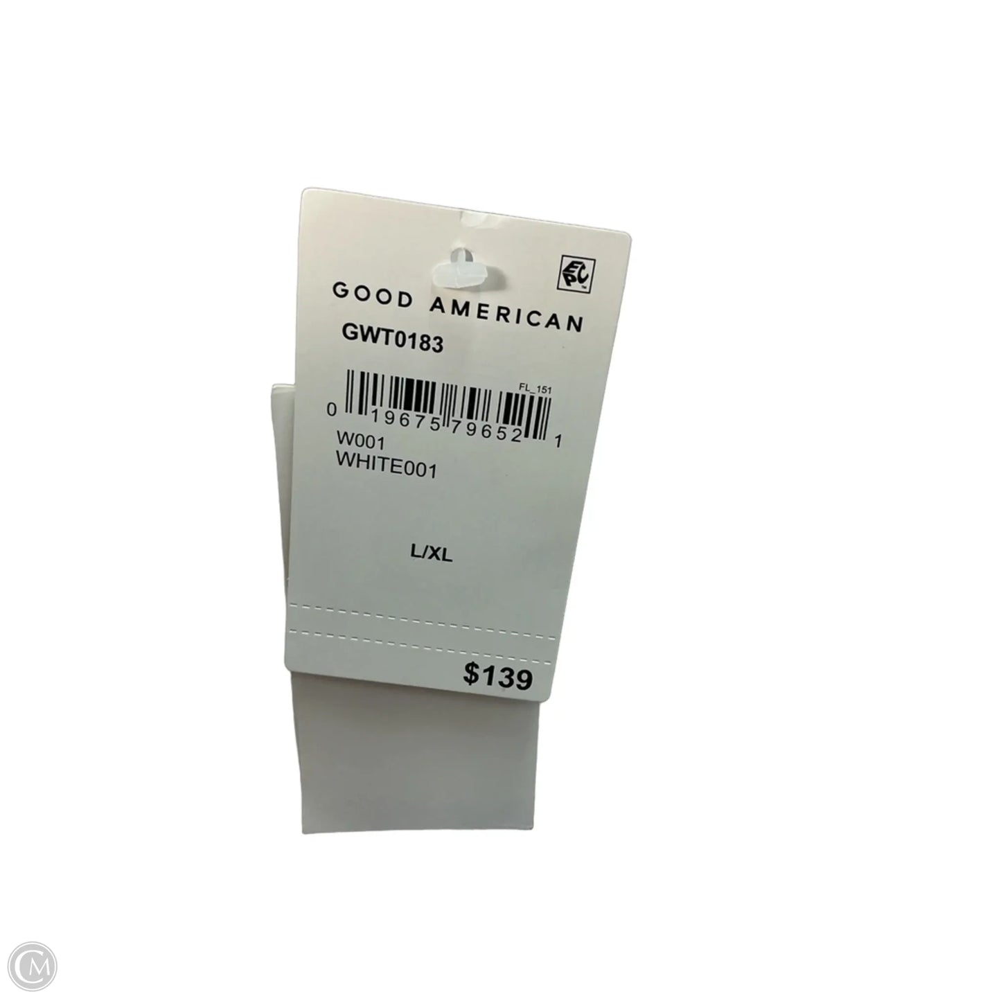 Top Long Sleeve By Good American In White, Size: L