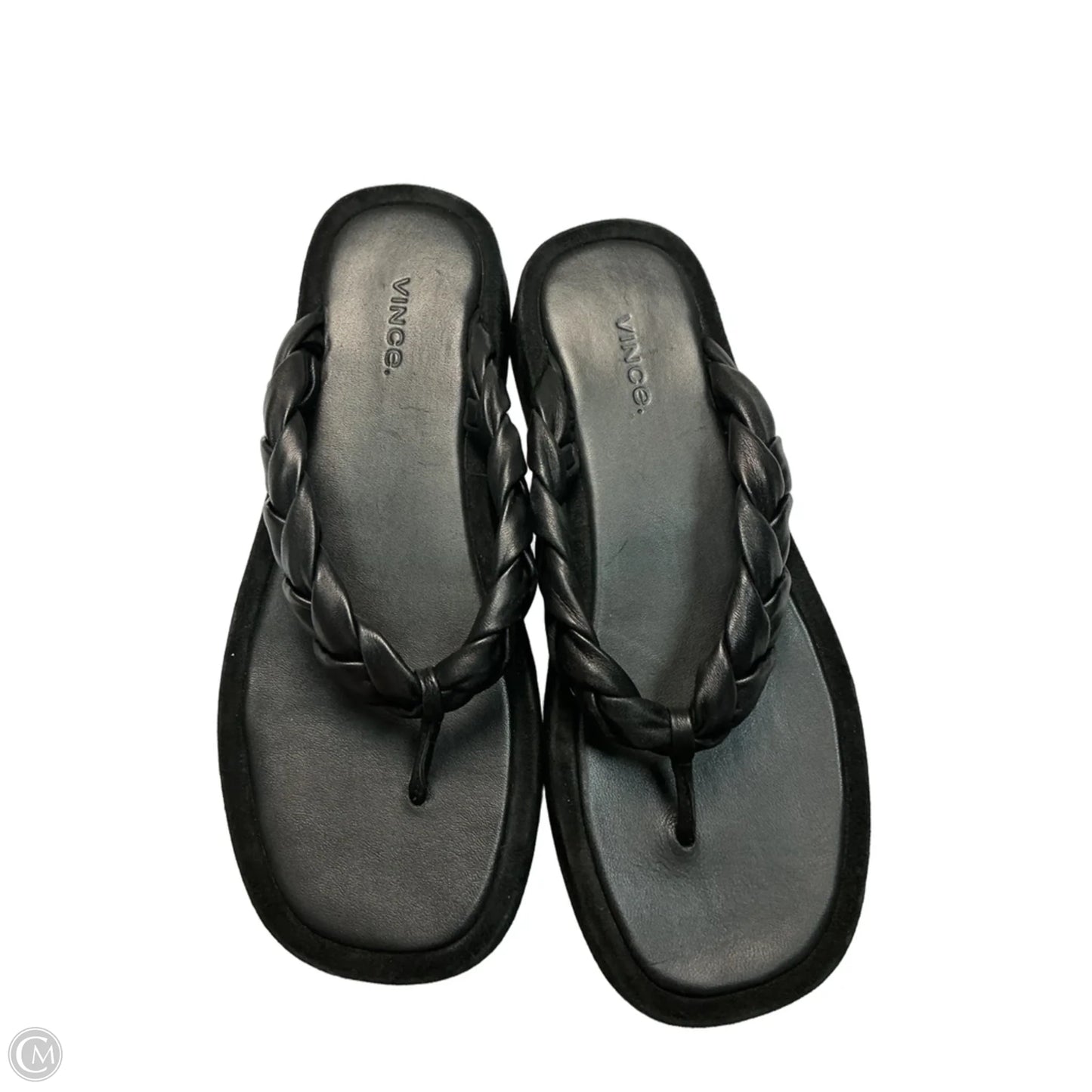 Shoes Flats By Vince In Black, Size: 9.5