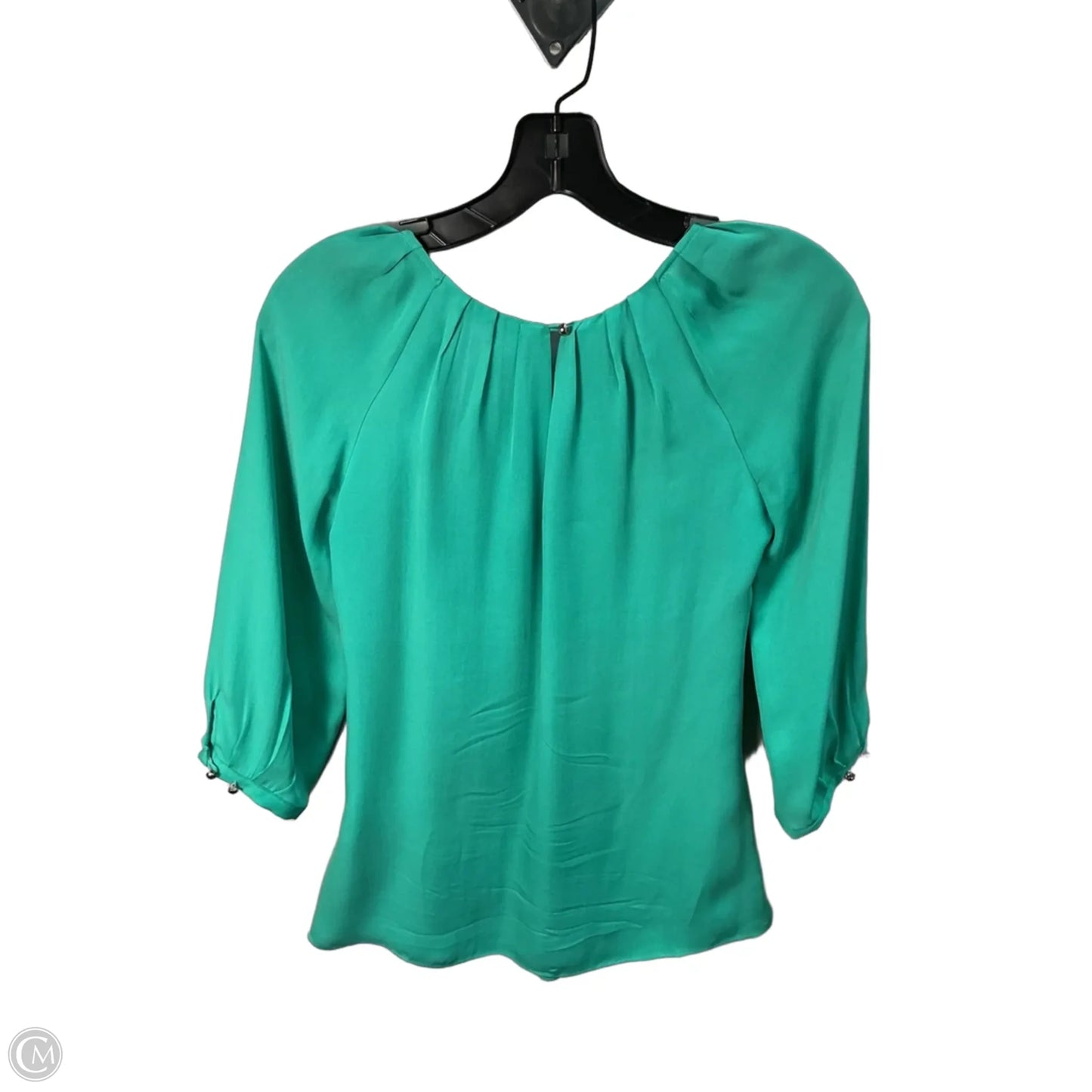 Top Long Sleeve By White House Black Market In Green, Size: Xs