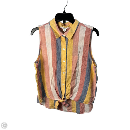 Top Sleeveless By Beachlunchlounge In Striped Pattern, Size: M
