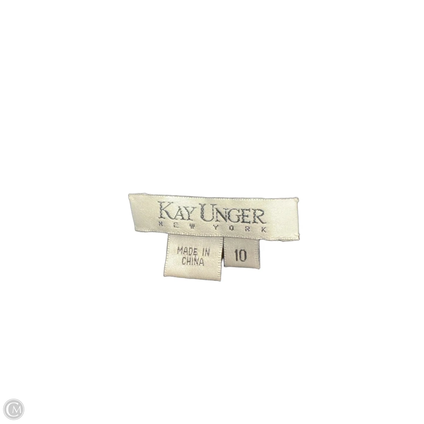 Top Sleeveless By Kay Unger In Black, Size: M