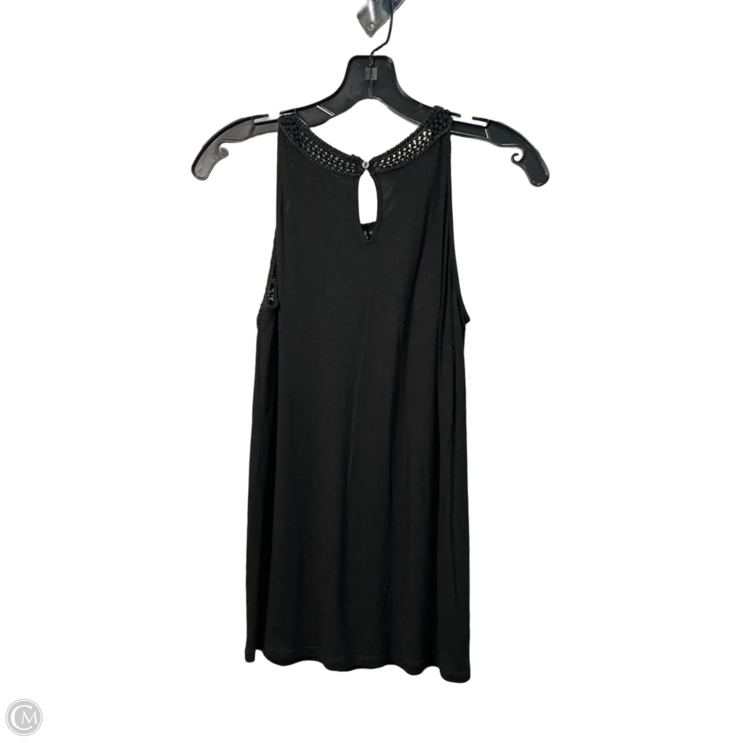 Top Sleeveless By Loft In Black, Size: S