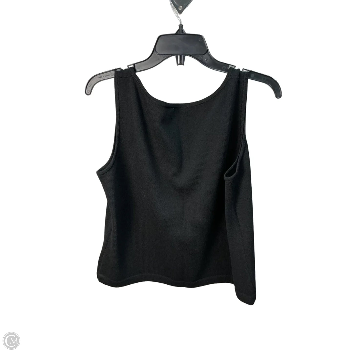 Top Sleeveless By St. John In Black, Size: L