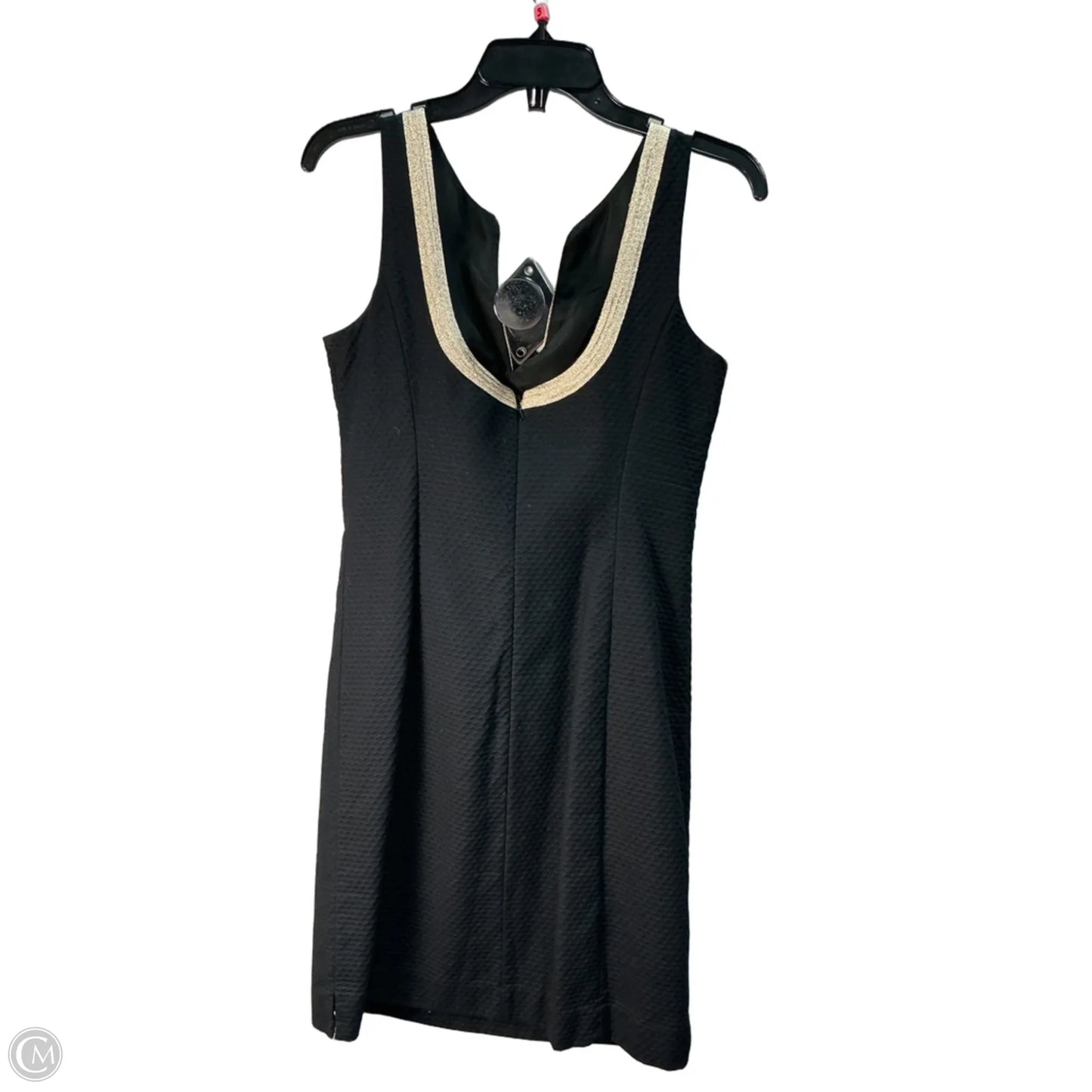 Dress Designer By Lilly Pulitzer In Black & Gold, Size: S
