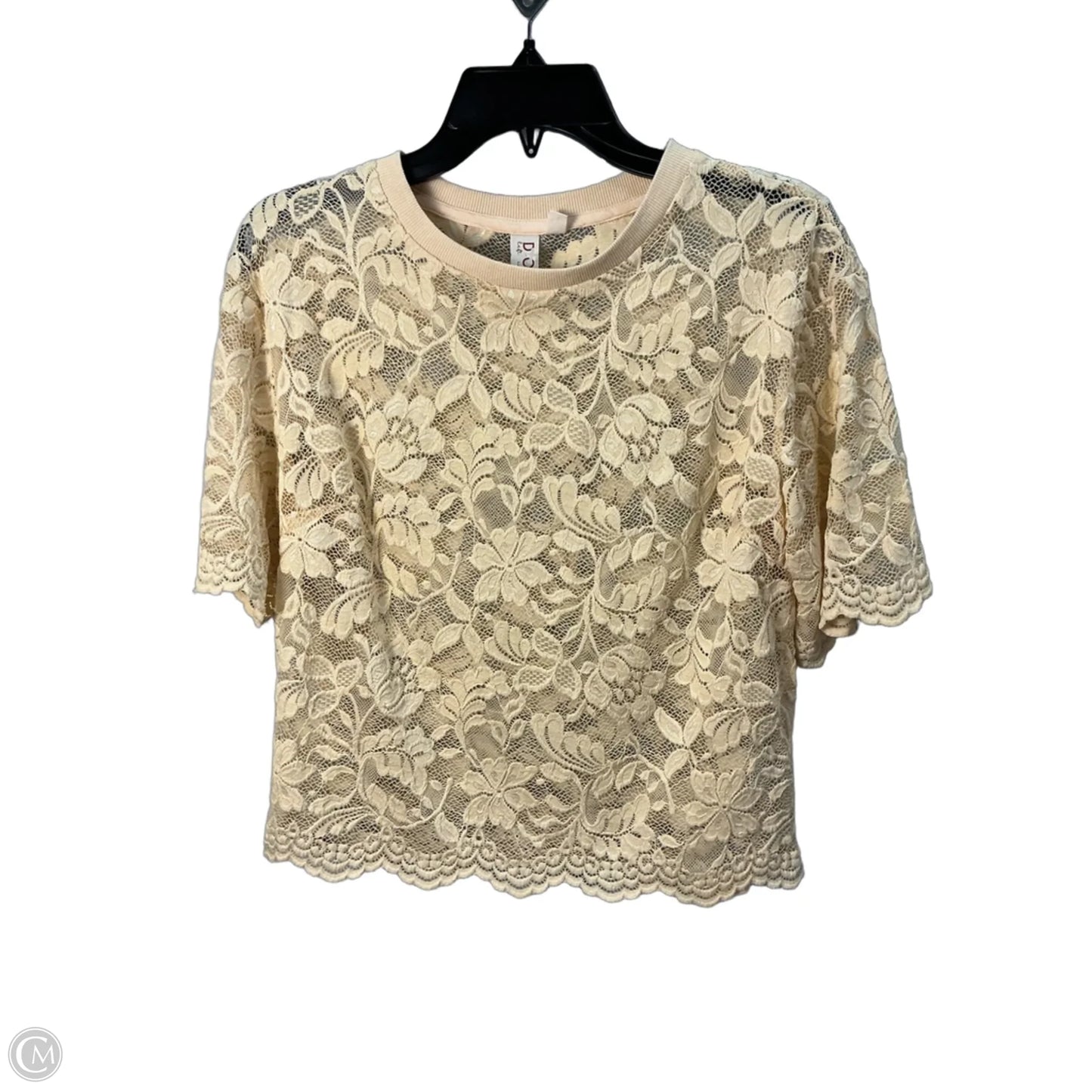 Top Short Sleeve By Dolan Left Coast In Beige, Size: Xs